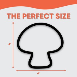 Mushroom Cookie Cutter with Easy to Push Design