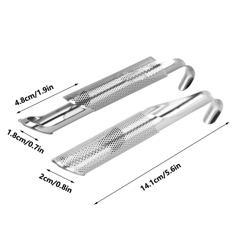 2 Pcs Stainless Steel Tea Diffuser Rust Resistant Hangable Reusable