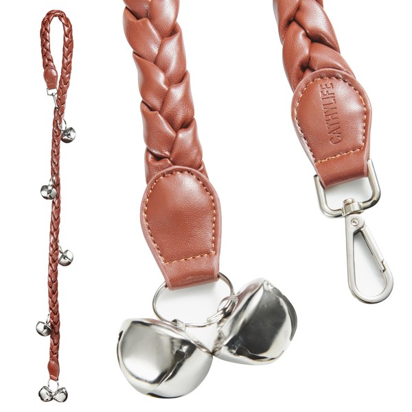 CATHYLIFE Dog Doorbells for Potty Training, Faux Leather Puppy Door