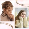 2pcs Double Layer Rhinestone Headband for Woman, Non-Slip Bling Metal