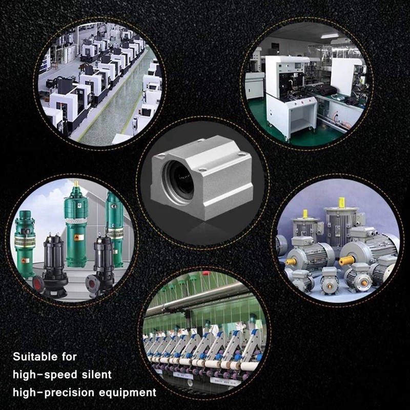 Linear Motion Ball Bearing Block, 1 Pack SCS25UU Rail Slide