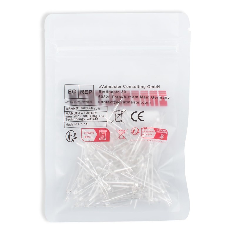 Innfeeltech 100pcs 3mm RGB LED Diode Light DC 3.0~3.4V, 20mA,