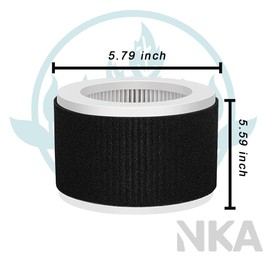 EPI810 HEPA Replacement Filter, Compatible with MOOKA EPI810 Air Purifiers, 3-Stage Filtration System, 1-Pack