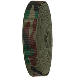 Build A Belt 1.25" Wide 2.4mm Thick Heavy Canvas Webbing Roll for Belts, Bags, Crafts (3 Yard Army Camo)