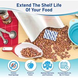 (20) Mylar Bags 20"x30" 5 Gallon + (20) 2000cc Oxygen Absorbers for Long Term Emergency Food Storage Combo