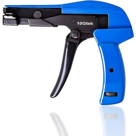 ipolex Cable Tie Gun, Fastening Cable Tie Tool with Steel Handle, Cutter for Secure Nylon Cable Tie Tightening, Fits for Nylon Zip Tie 2.4mm to 4.8 mm in Width