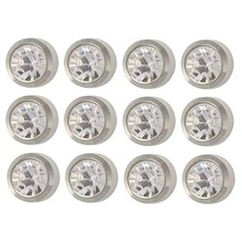 Studex Stainless Steel Bezel Setting with 3MM April Crystal Ear Piercing Stud (Dozen), Crystal