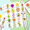 Rolin Roly Animals Vegetables Encouragement English Stickers 600 Pcs 30