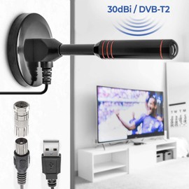 5 m 30 dbi DVB-T2 Full HD Antenna Powerful Rod Antenna Amplifier TV