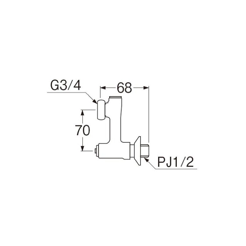 三栄 Faucet [Sanei] faucet parts benri- Eccentric Tube [U3 –
