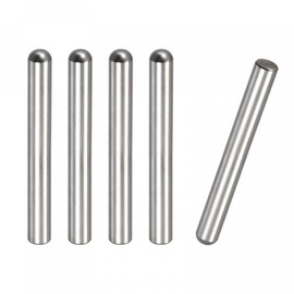sourcing map 8x70mm Dowel Pins, 5pcs 304 Stainless Steel Round Head Flat Chamfered End Dowel Pin Bunk Bed Pins Shelf Pegs Support Shelves Fasten Elements