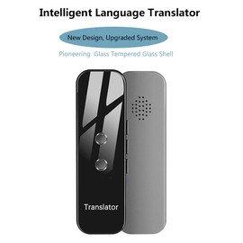 Intelligent Language Translator Tempered Glass Shell BT 4.2 70+ Languages Ultra Long Standby Chat & Dating & Text Translation