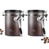Coffee Canister Airtight Storage Container Stainless Steel Coffee Jar with