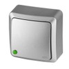 ELEKTRO-PLAST BERG Surface-Mounted Single Switch Single Switch Silver Compact Dimensions