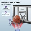 DYRABREST Wall Mounted Basketball Hoop, Heavy-Duty Backboard with Spring Rim