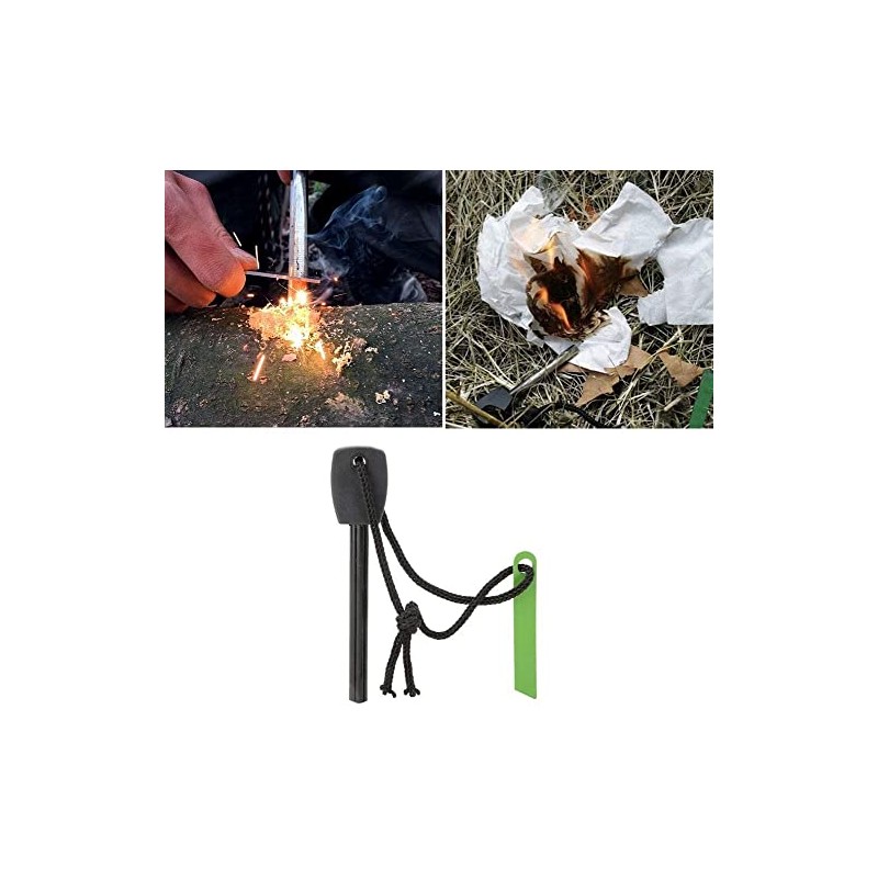 Flint Rod Fire Starter Magnesium Camping Survival Tool Magnesium Rod