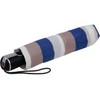 Knirps Large Duomatic Stripe Women's Pocket Umbrella, Stripe Blue, Stylish