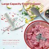 Manual Food Processor,Hand Powered Crank Food Processor Chopper,Food Vegetable Onions