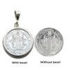St. Benedict .999 Pure Silver coin on a .925 Sterling