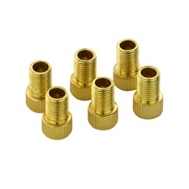 TORMEN Presta Valve Adaptors Convert Presta to Schrader for Bikes, E-Bikes, E-Scooters and Cars (Golden