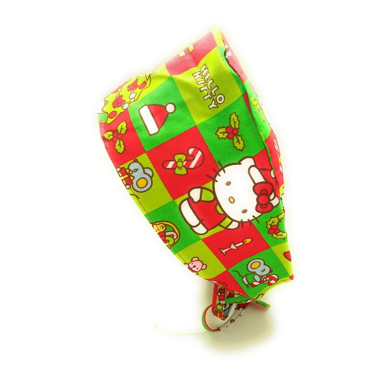 Scrub Hat Cartoon Characters Christmas Fabric Cap Do-Rag