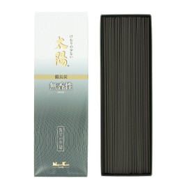 Nihon Kodo Incense Incense, Sun, Unscented Binchotan, Long Size Rose Stuffed (24052)