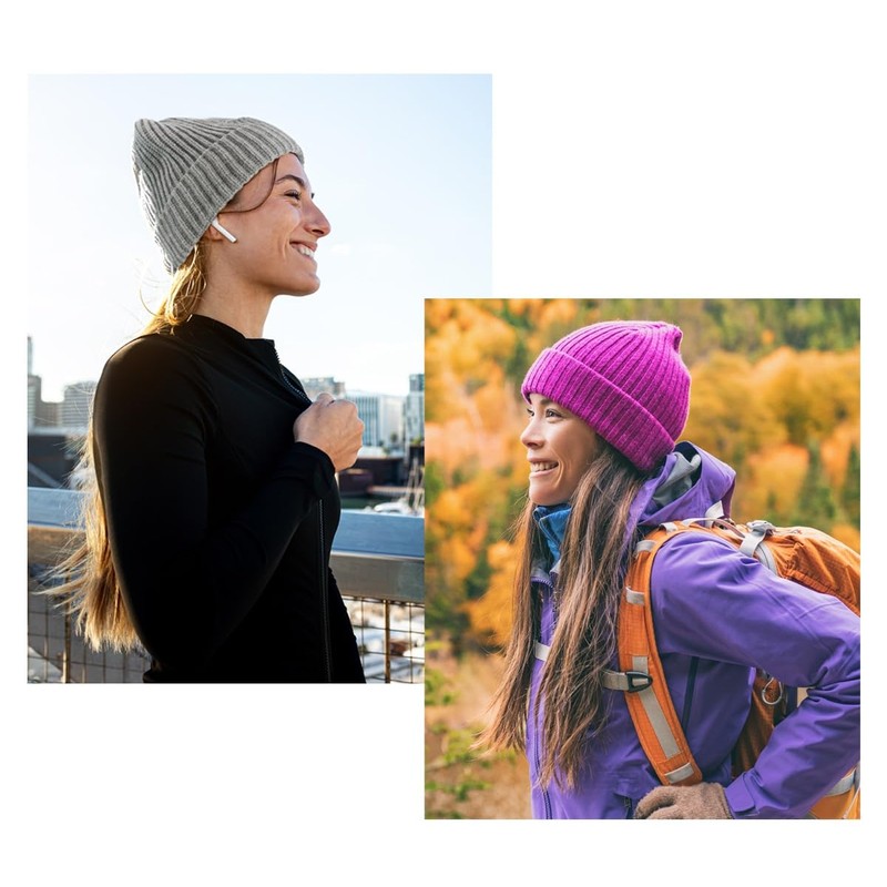 KBETHOS KBW-507 NLIM Ribbed Knit Tie Dye Cuffed Beanie Thick