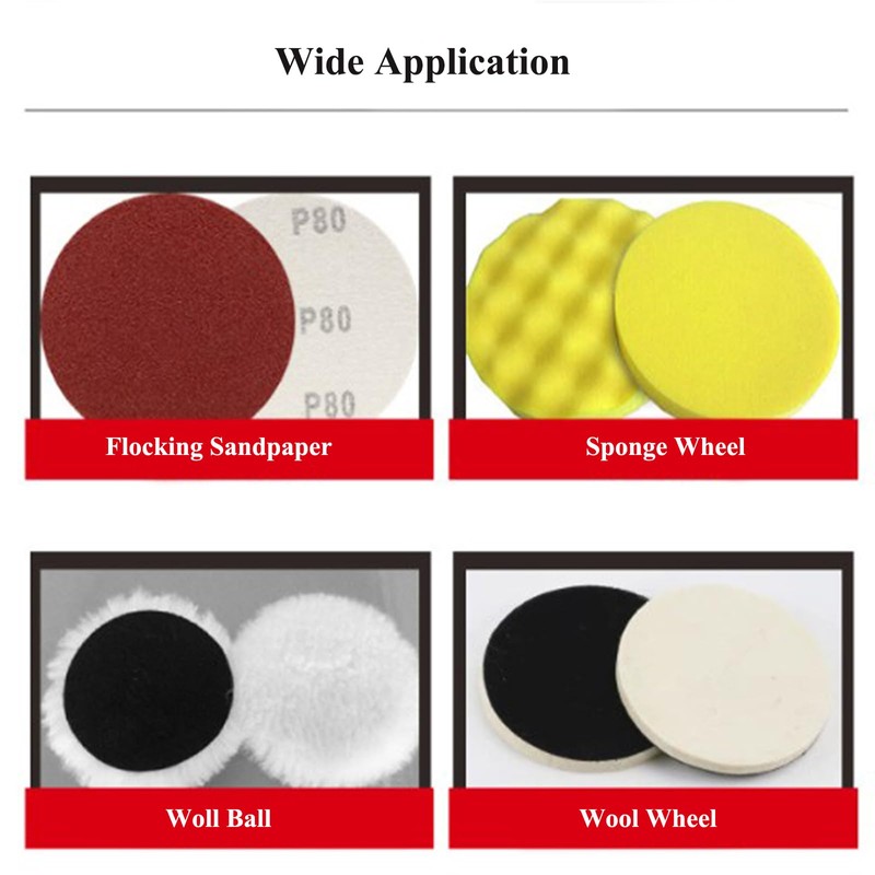 Secwell M14 Velcro Polishing Pads 100 mm with 2 Thread