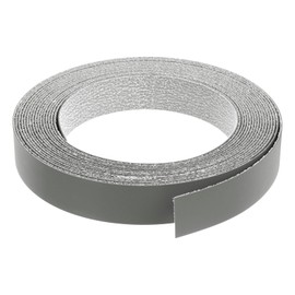 uxcell Edge Banding, 1-1/8 Inch x 25ft Pre-Glued Veneer Edging Iron-on Flexible Edge Banding for Cabinet Repair Furniture Restoration, Dark Gray