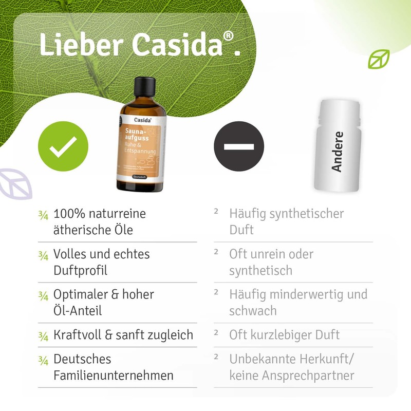 Casida Sauna Infusion Peace & Relaxation Natural Lavender Orange 100