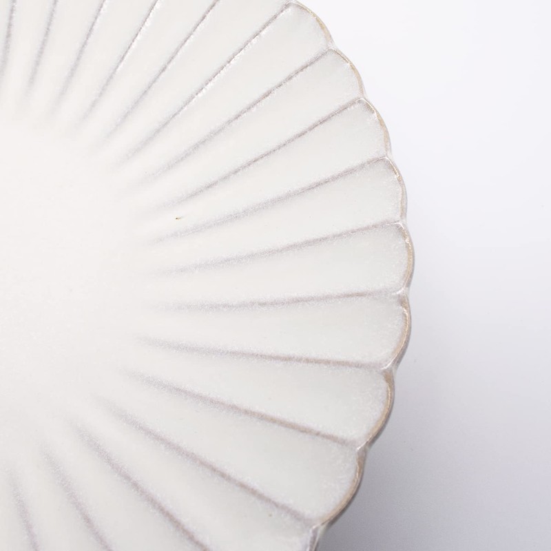 Hana Plate, Plate, Large, Approx. 9.1 inches (23 cm), Ginhaku,