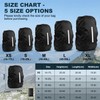 LAMA 2 Pack Waterproof Rain Cover for Backpack, Reflective Rucksack