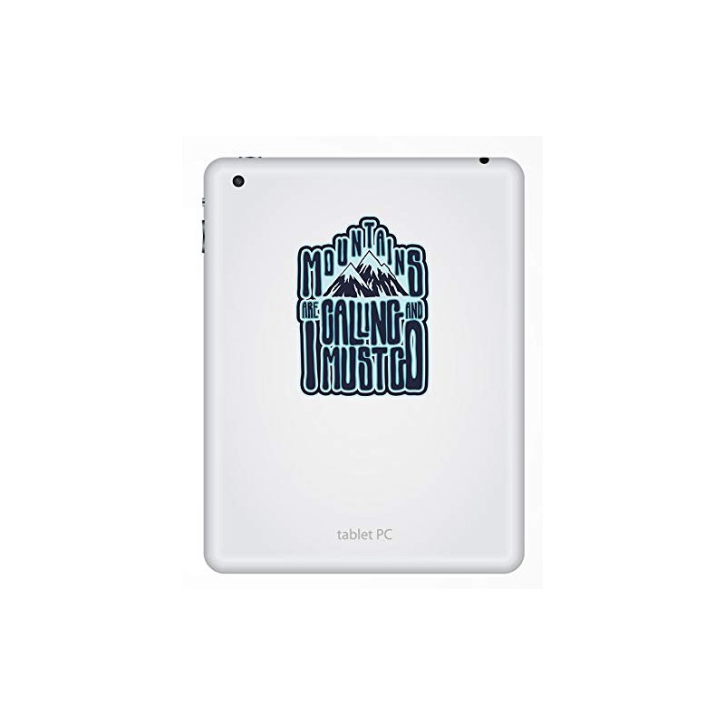 DestinationVinyl 2 x 10 cm Mountains Ski Snowboard Vinyl Sticker