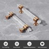 naubea 6 Pack Champagne Bronze Cabinet Pulls 3 Inch(76mm) Hole