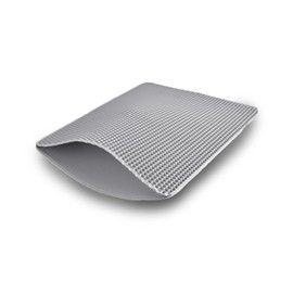 Pet Time Cat Litter Mat Cat Kitty Litter Box Trapping Mat- 23.6"x17.7" Non-Toxic EVA Pad, Double-Layer Honeycomb Design for Litter Collection, Waterproof Bottom Layer, Soft Paw Protection