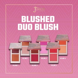 Juvia's Place Rubor Duo Rubor Volume5 - Polvo Mineral Prensado Pigmentado En Dos Tonos - Mejillas Naturales Rosadas Acabado Fresco Mate para Todo Color de Piel