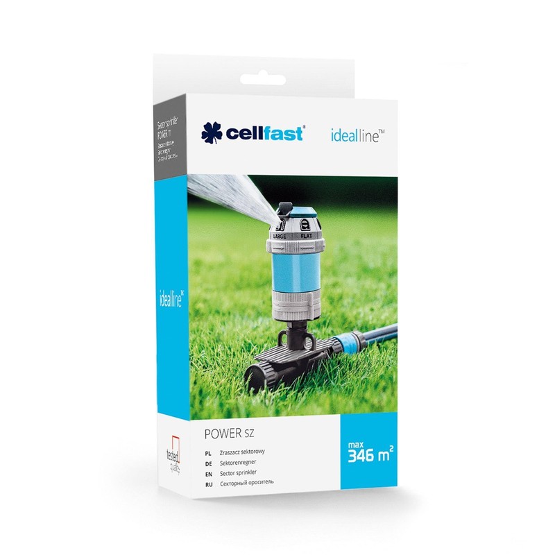 Cellfast Power sz cellPRO 52-061 Sector Sprinkler with Ground Spike