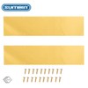 SUMBIN 2 Sets Stainless Steel Door Kick Plate Plate Protection