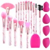 Brochas de Maquillaje Profesional 16 Piezas set de Brochas Maquillaje