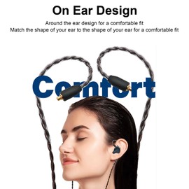 Copper Core Earphone Cable, 3.5mm Plug, 2 Pin 0.78mm, in Ear Monitor Cable for KZ ZS10 Pro, AS12, AS16, ZSX, ZSN, EDX, TFZ, QDC, 3.94ft