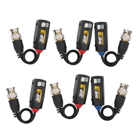 6Pcs Video Power Balun 8MP Anti Thunder Transmitter for CVI/TVI/AHD/CVBS Transceiver