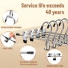 Pants Hangers Space Saving,Stackable Skirt Hangers with Clips, Hanging Closet
