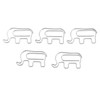 100pcs Paper Clip Cute Elephant Shaped Stainless Steel Paper Clip