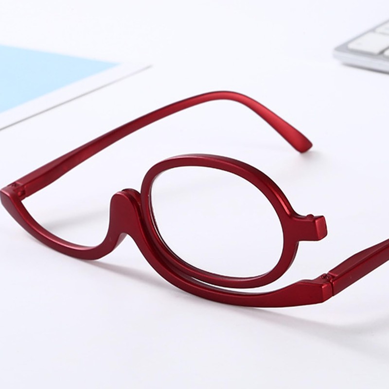 Makeup Glasses 2 Pieces with 2 Glasses Pockets Makeup Glasses
