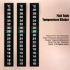 3Pcs Aquarium Thermometer Strip Fish Tank Thermometer Sticker Glass Container