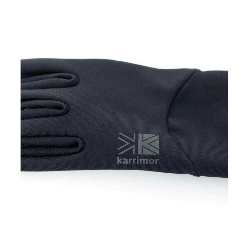 Karimar Stretch Fleece Gloves, Black, S, Black