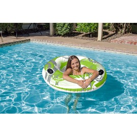Poolmaster 01503 50-Inch Hurricane Sport Swimming Pool Float Inner Tube, Green