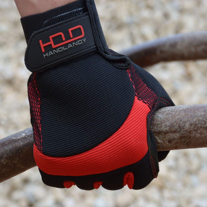 HANDLANDY Anti Vibration Safety Work Gloves for Men Women, Breathable