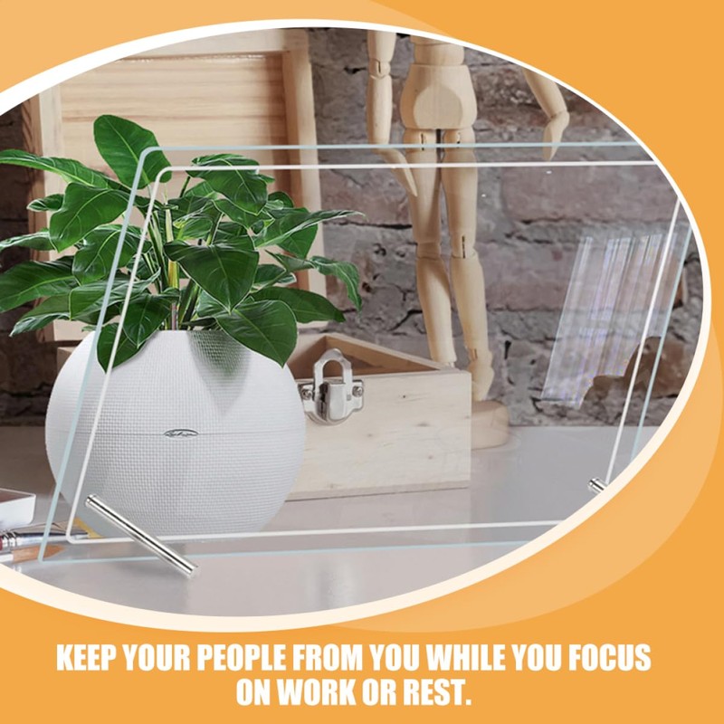 Operitacx 2 Sets Transparent Writing Board Whiteboards Desks Writeable Table