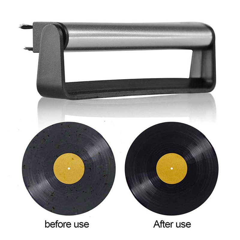 Vinyl Record Brush Non Static Carbon Fiber for Cleaning Turntables